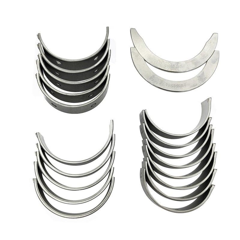 UINIEBOOM Main & Rod Bearing Kit W/Thrust Washer, Replacement 20Pcs Bearings Compatible with KIA Optima Sorento SPORTAGE/with Hyundai Sonata Tucson Santa FE Sport 2.4L DOHC 16v STD 2006-2016 - Image 1